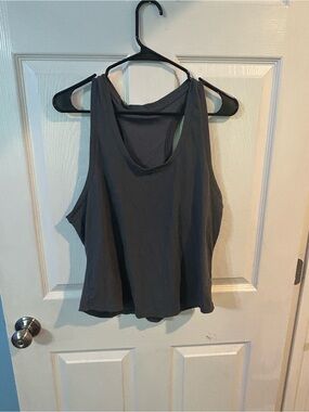 BYLT Basics Charcoal Scoop Neck Tank